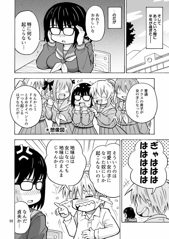 地味男子TSした結果… Page.3