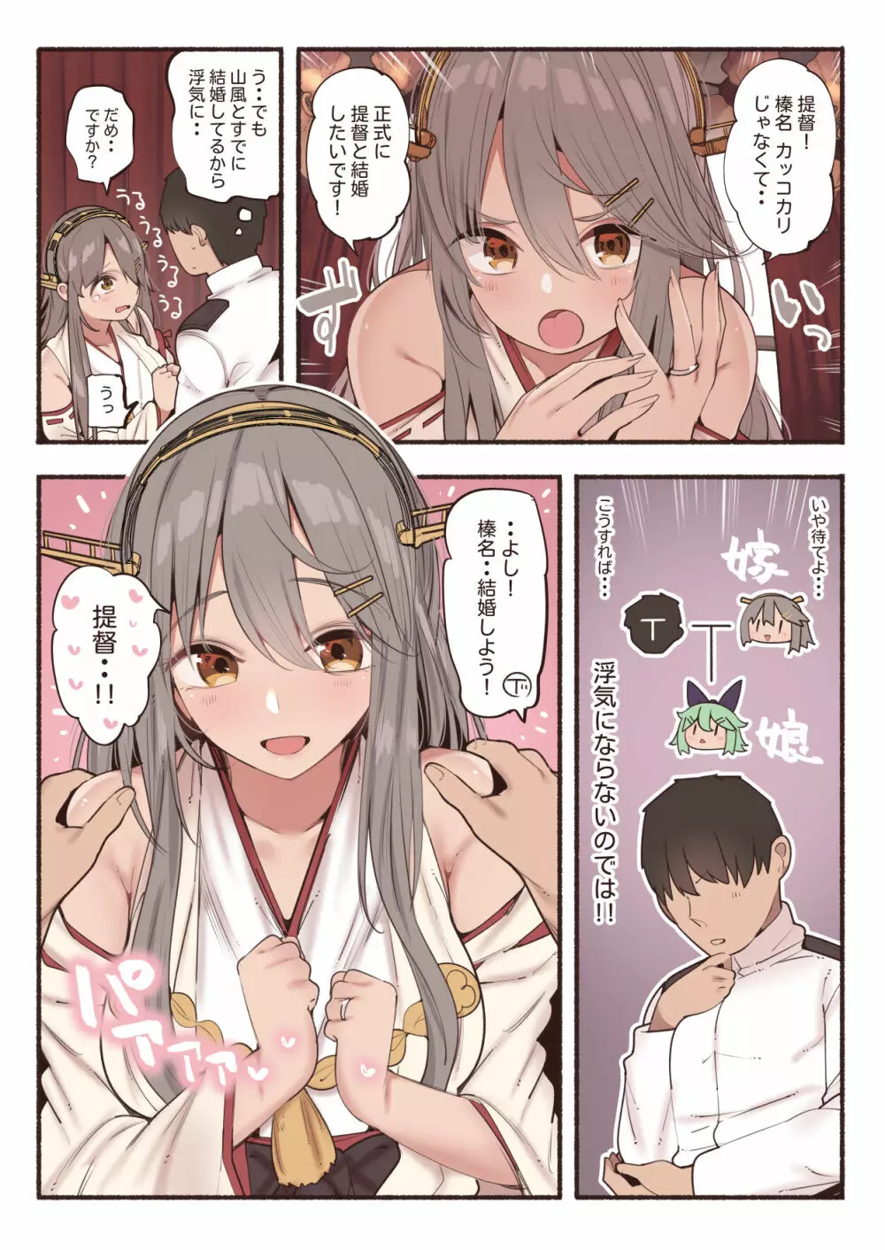 榛名と結婚初夜 Page.2