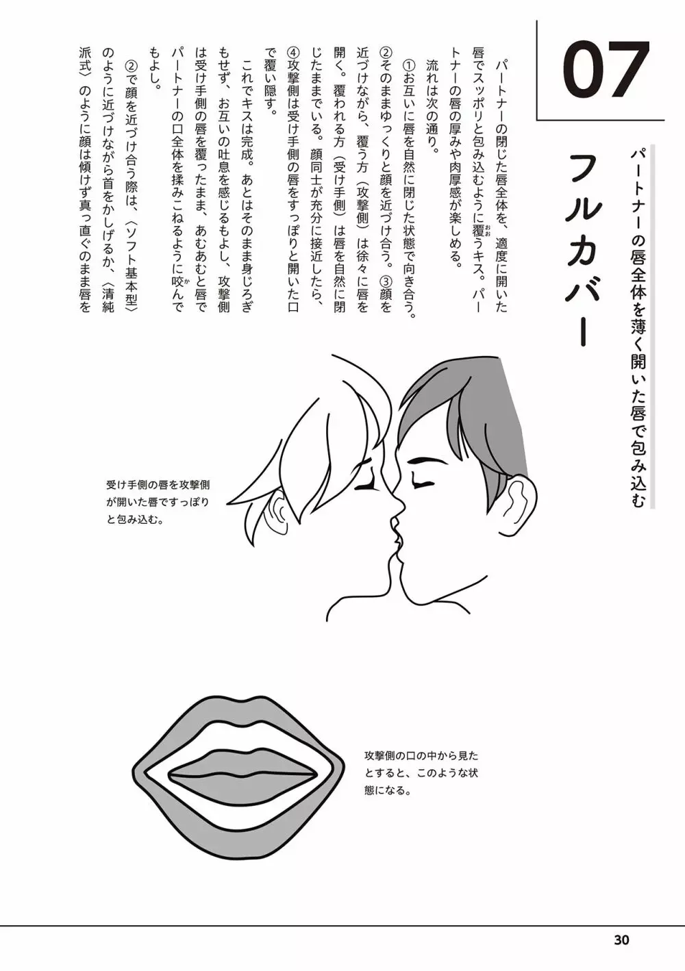 唇と舌の性感開発・キス完全マニュアル イラスト版……とろキス Page.32