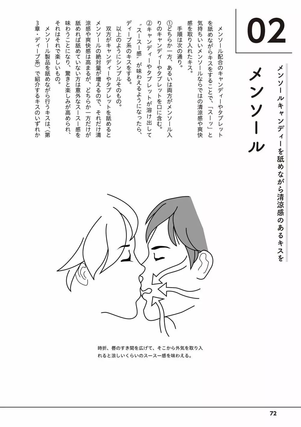 唇と舌の性感開発・キス完全マニュアル イラスト版……とろキス Page.74