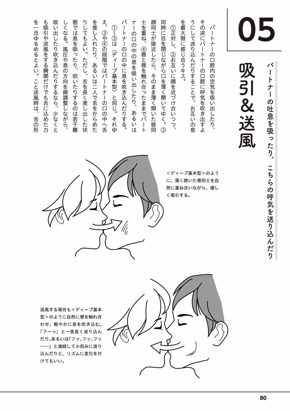 唇と舌の性感開発・キス完全マニュアル イラスト版……とろキス Page.82