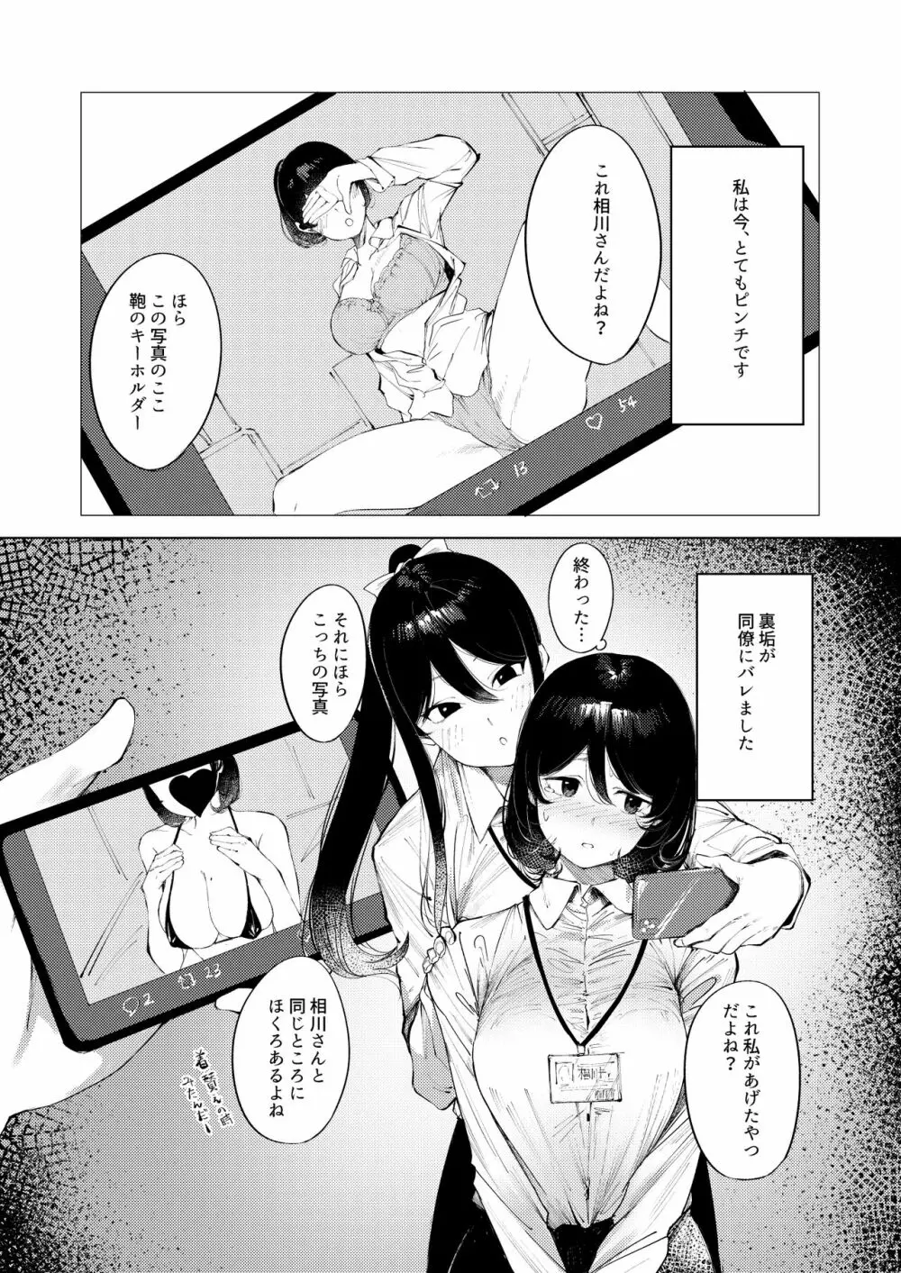 裏アカばれました Page.2