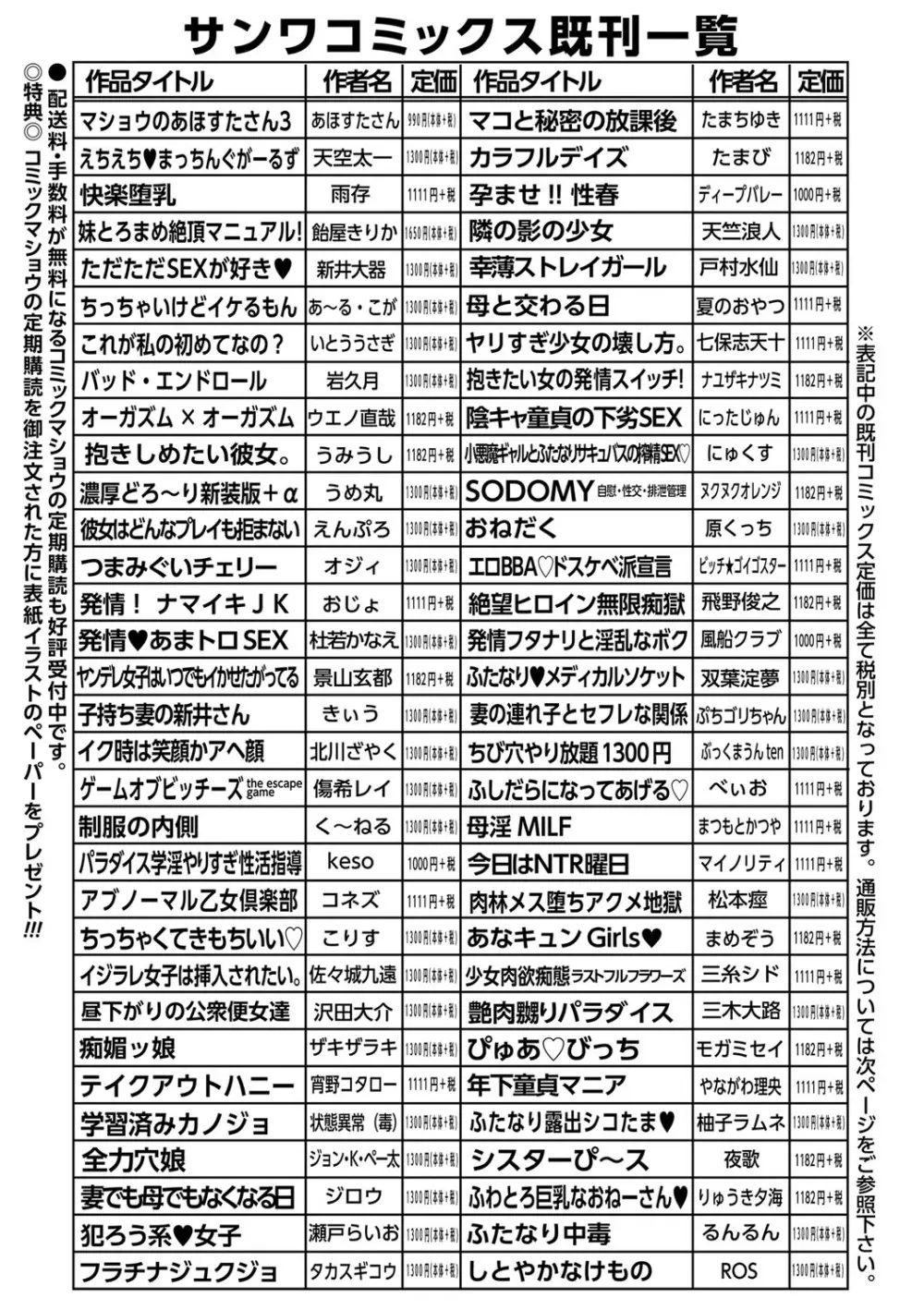 コミックマショウ 2023年10月号 Page.250