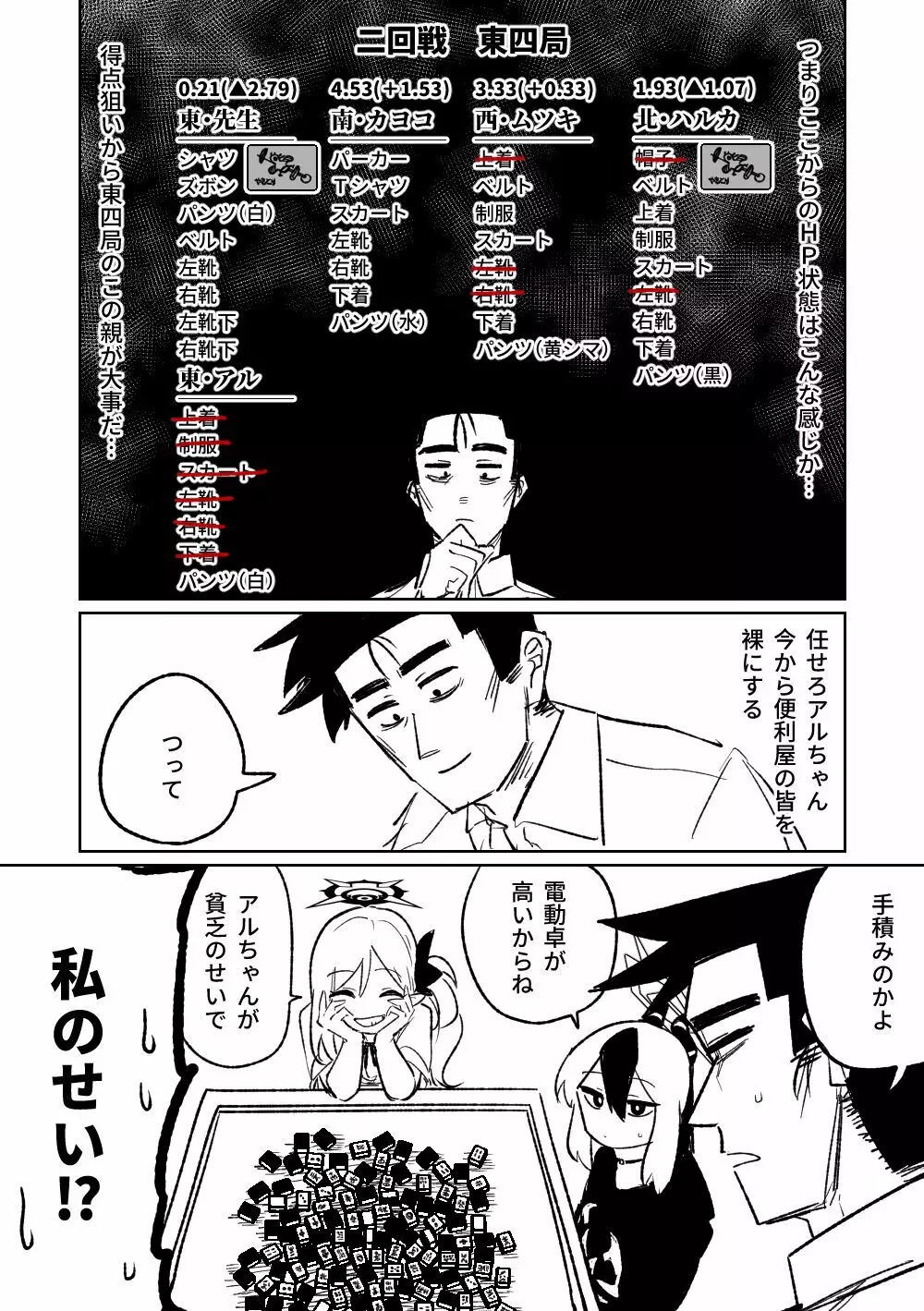 便利屋68脱衣麻雀 壱~三回戦~ Page.9