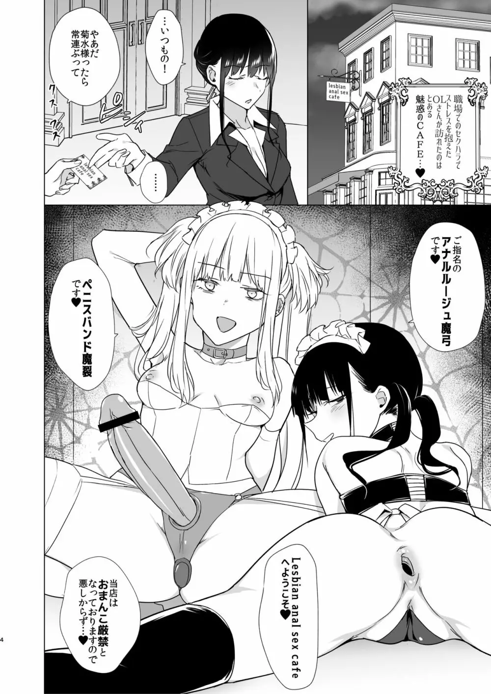 女のチンポと尻 魅惑のセッション Page.4