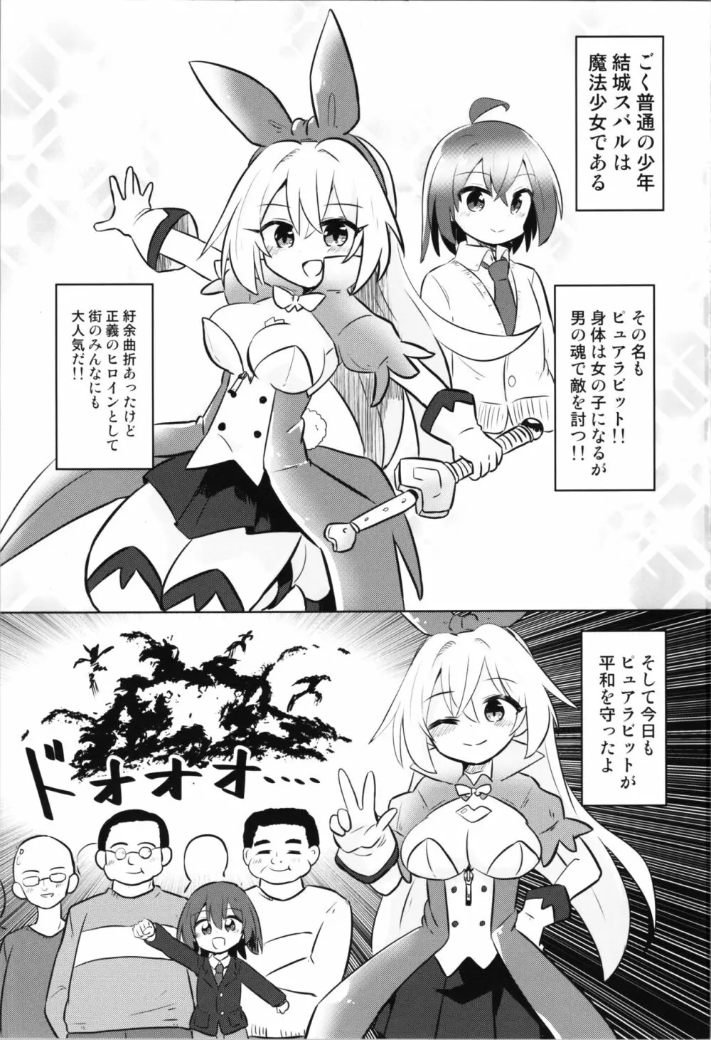 TS魔法少女ピュアラビット3 禁断の慰めっクス Page.4