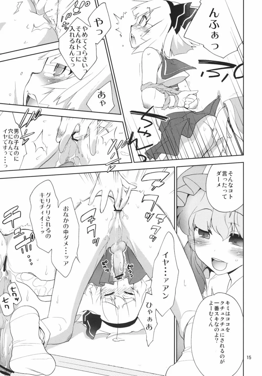 みょんことみょんおが幽々子様の協力で仲直り。 Page.14