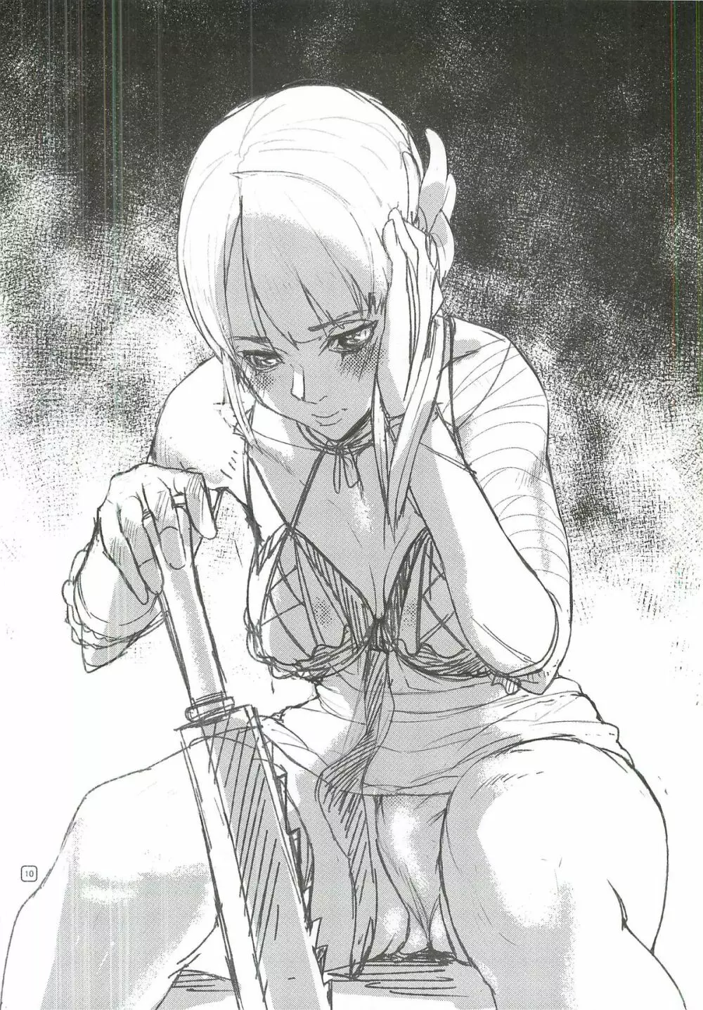 むしりんご(アシオミマサト) Nier:カイネとスパ4:ジュリ・・・が多めのラフ本。 Page.9