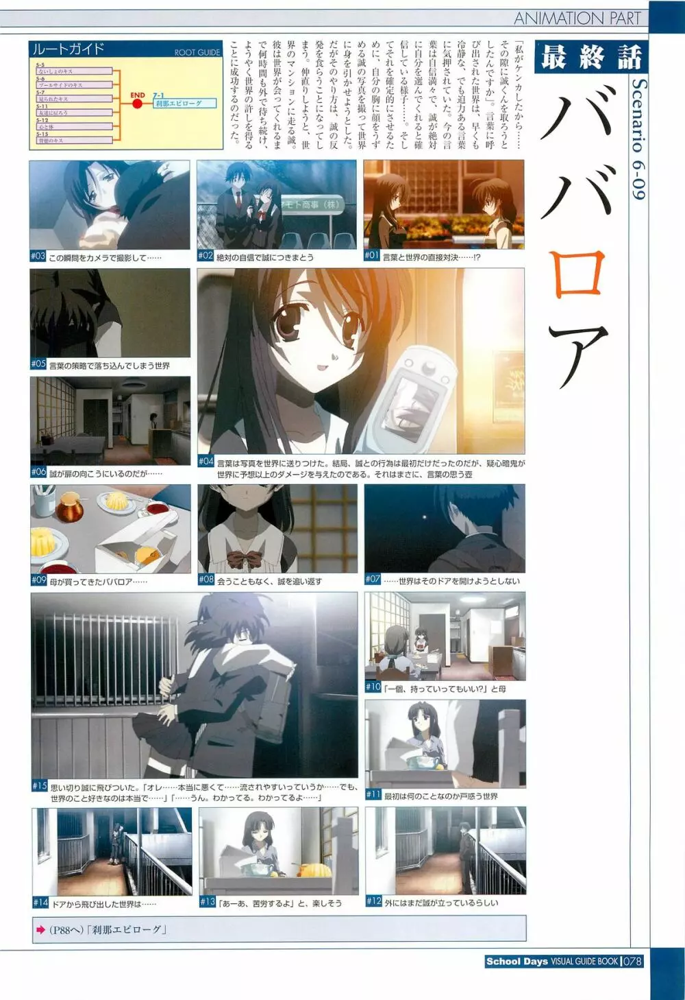 School Days ビジュアル・ガイドブック Page.80