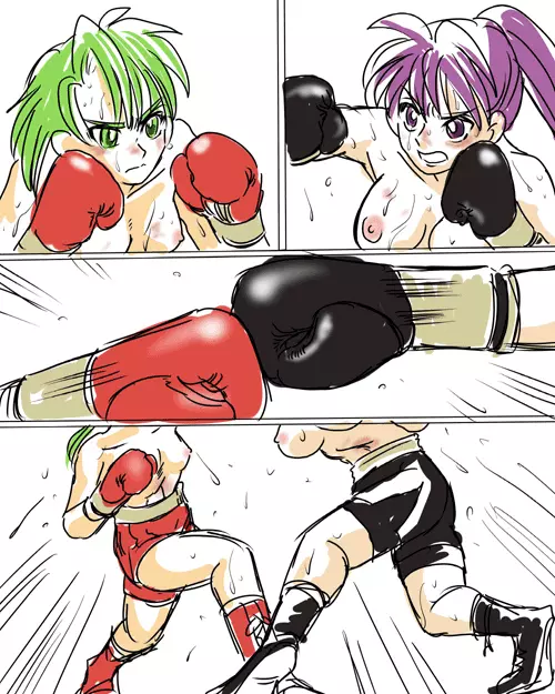 Girl vs Girl Boxing Match 4 by Taiji Page.7