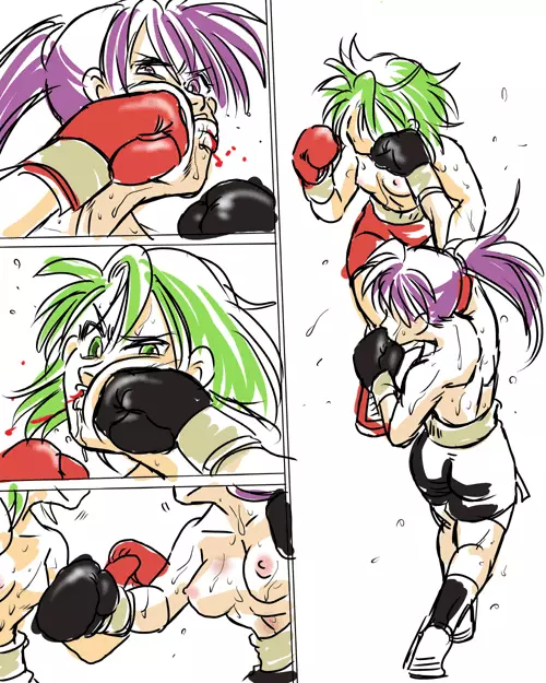 Girl vs Girl Boxing Match 4 by Taiji Page.8