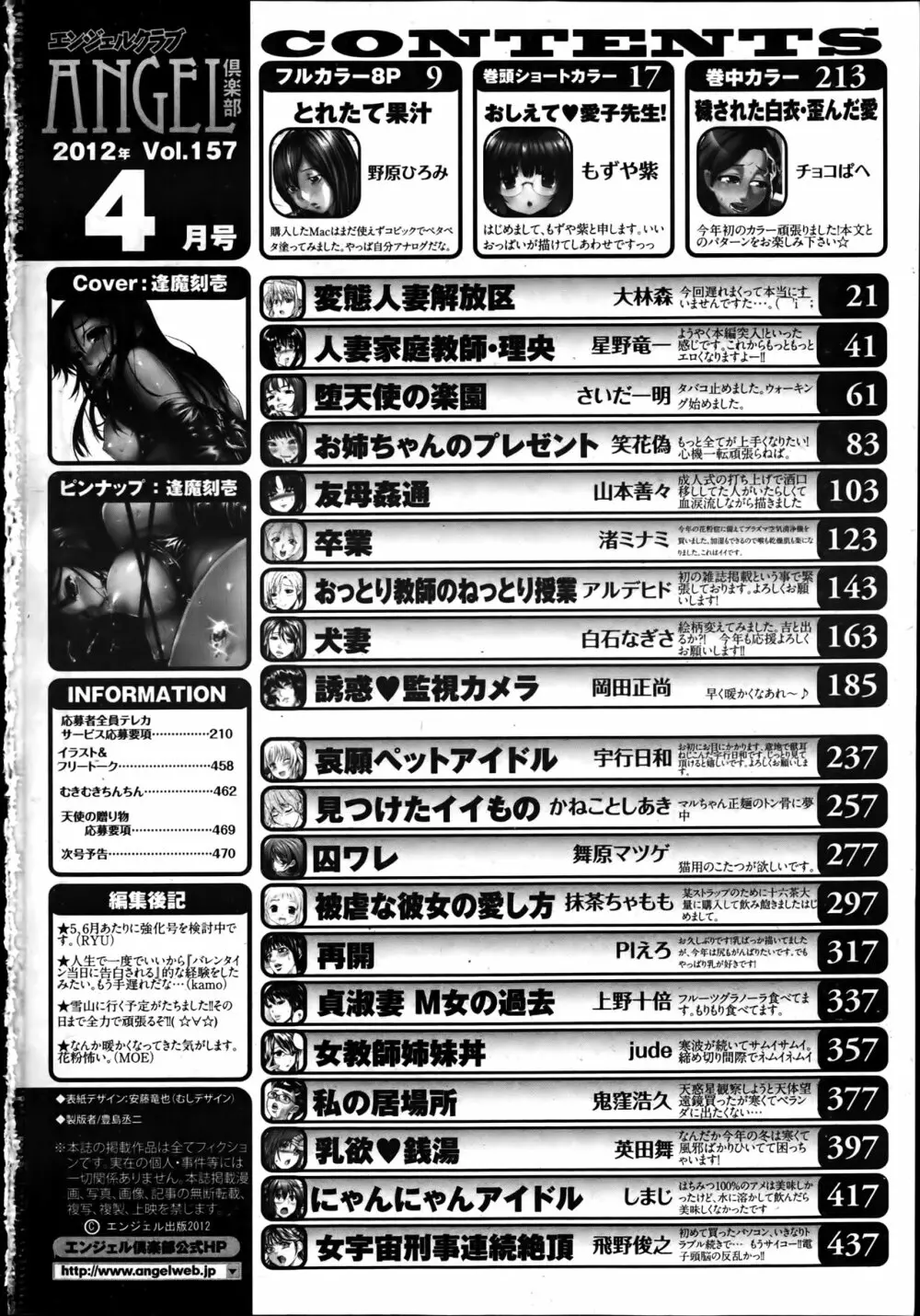 ANGEL 倶楽部 2012年4月号 Page.467