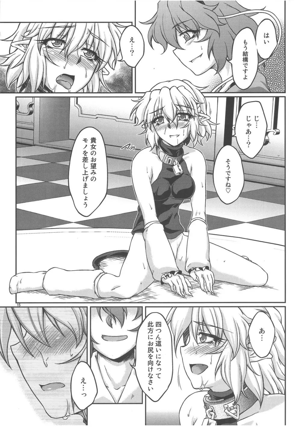 (C82) [幸撃 (大月渉)] 鉄(物の付いた首)輪 (東方Project) Page.14