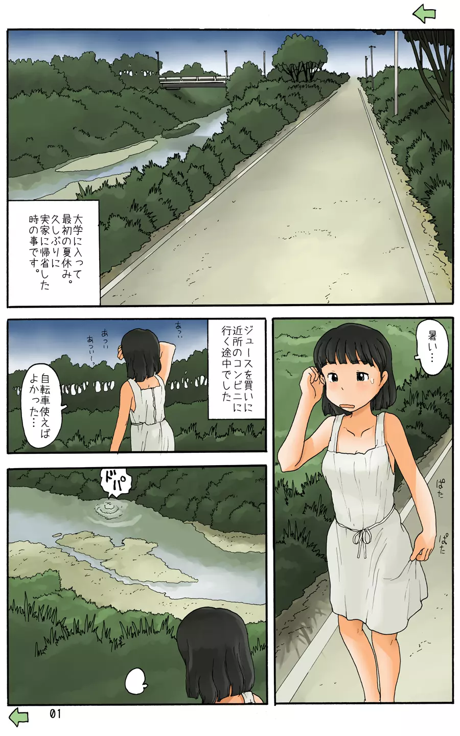 川沿いの別荘で Page.3