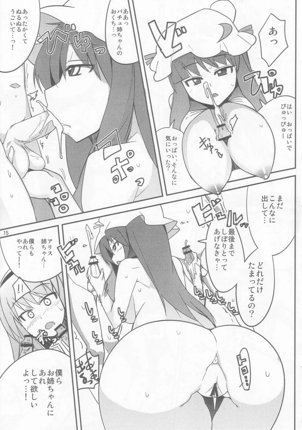 アリスとパチュリーに教わる正しい性教育 Page.15