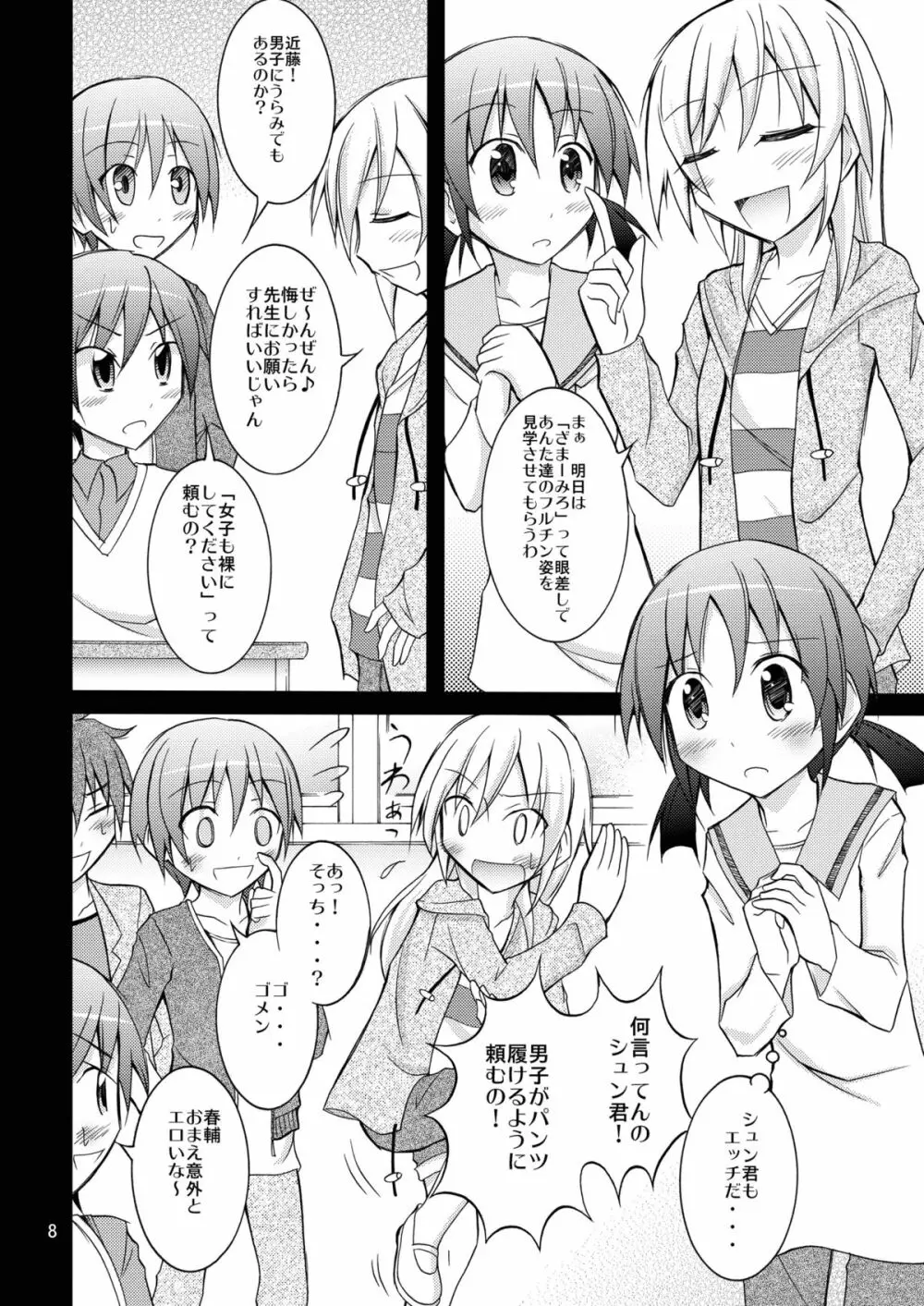 女子も全裸にされた身体検査 Page.8