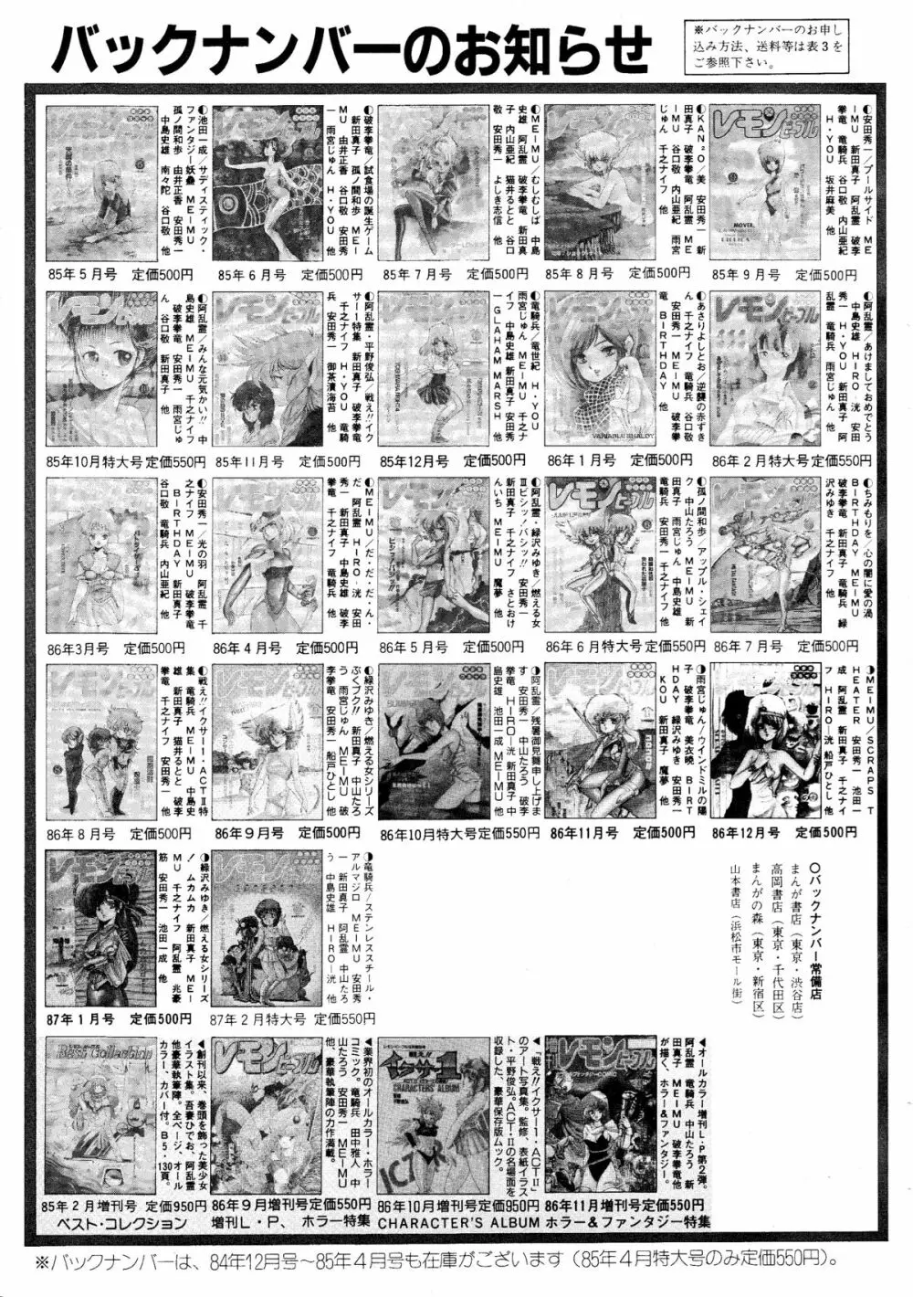 レモンピープル 1987年3月号 Vol.69 Page.163