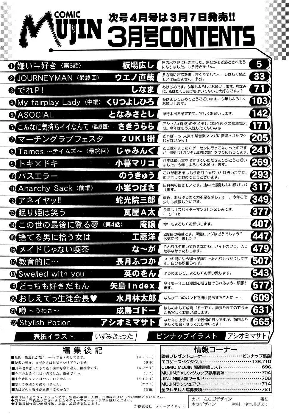 COMIC MUJIN 2007年3月号 Page.723