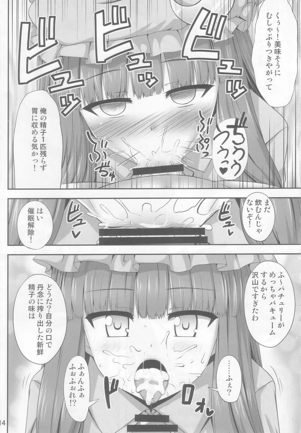 催眠レイプ パチュリー・ノーレッジ Page.14