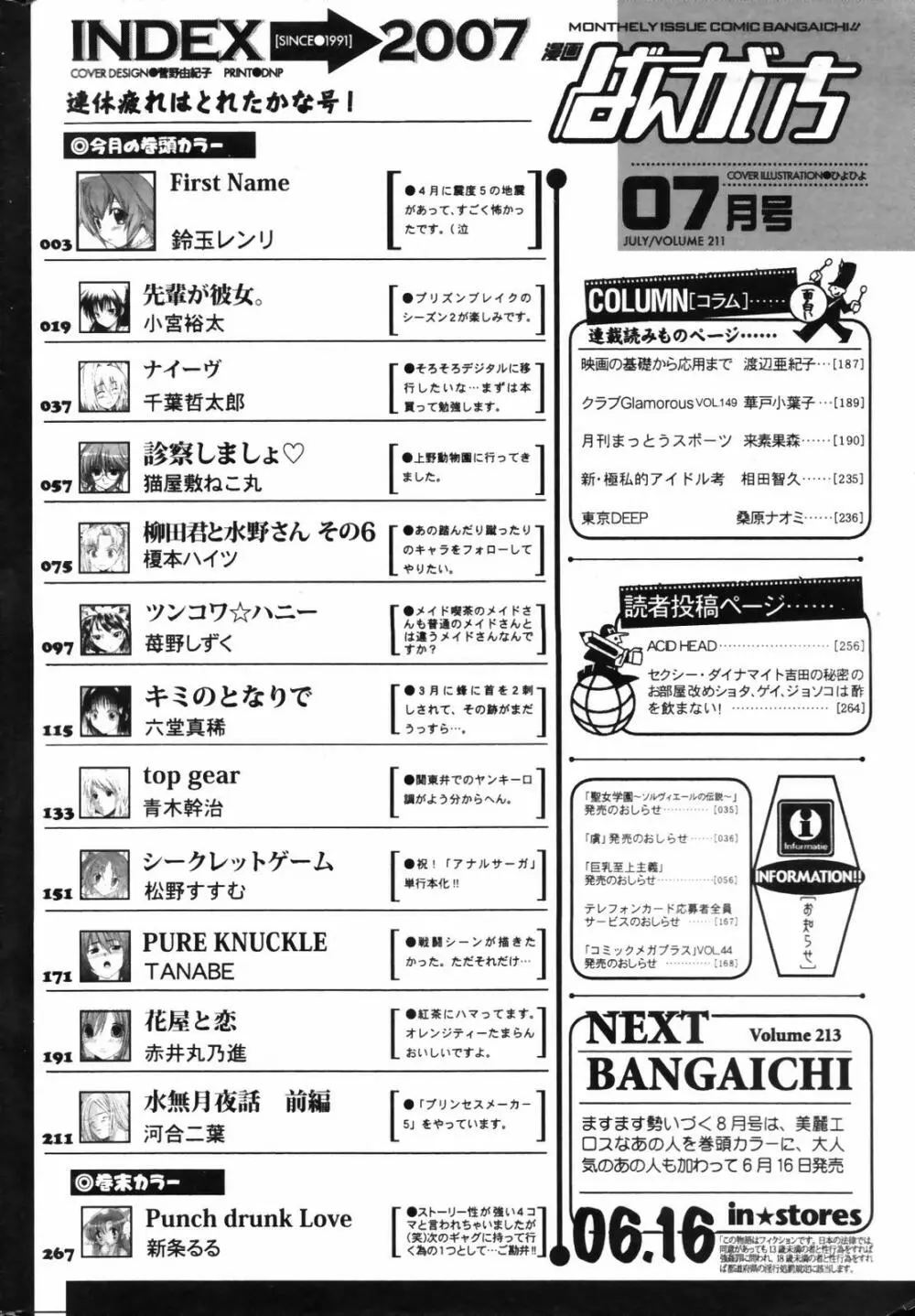 漫画ばんがいち 2007年7月号 Page.266