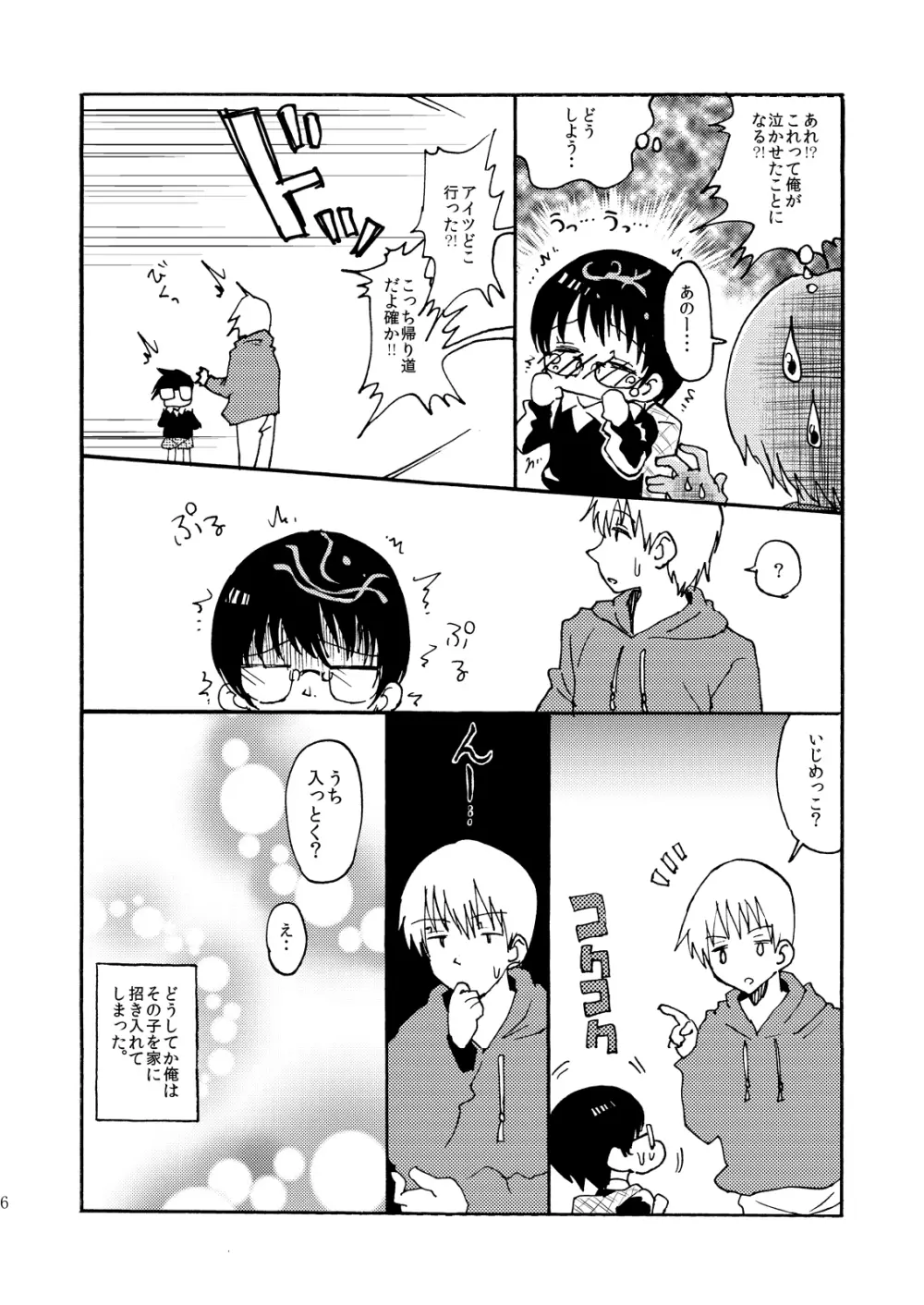 夕暮れ時の♂学生 Page.5