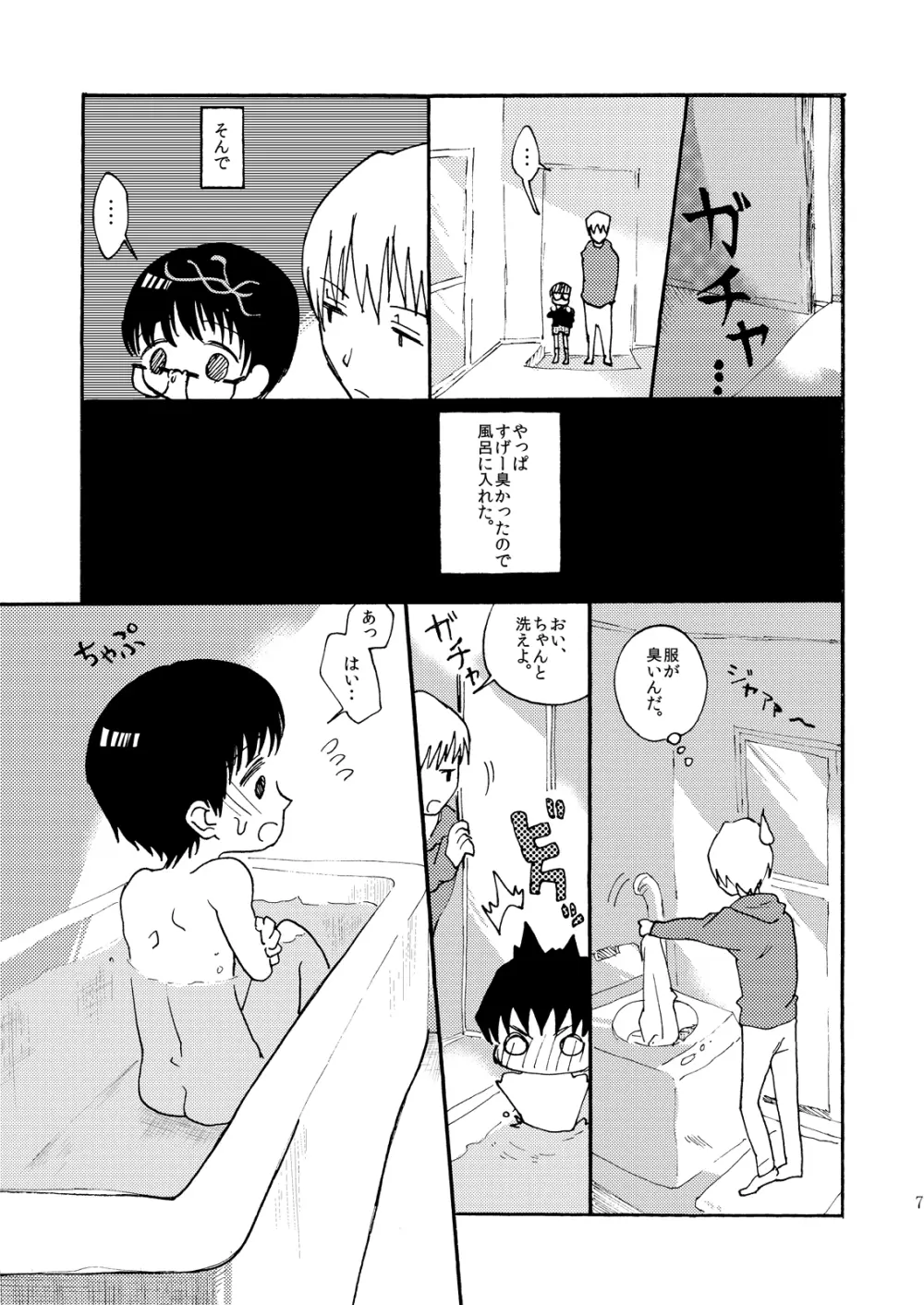 夕暮れ時の♂学生 Page.6