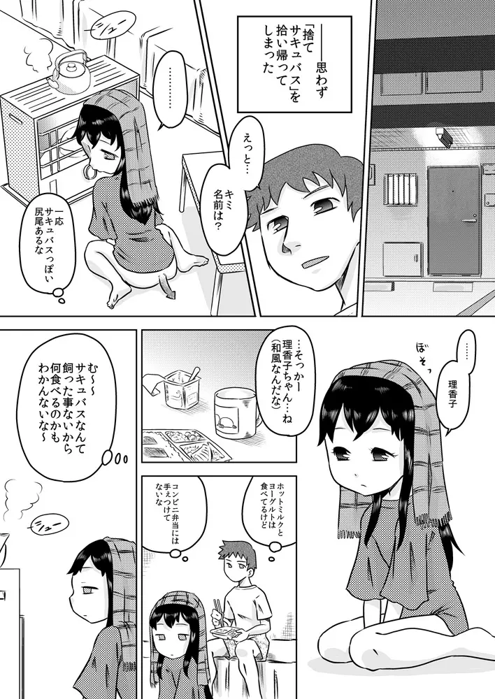 拾い少女 ～ある雨の日ロリサキュバスを持ち帰った～ Page.3