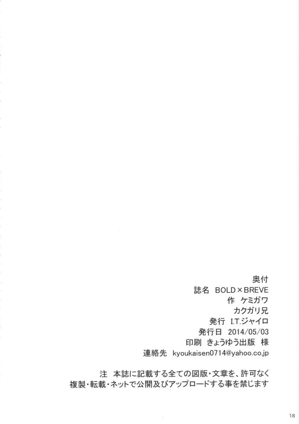 BOLD×BRAVE Page.17