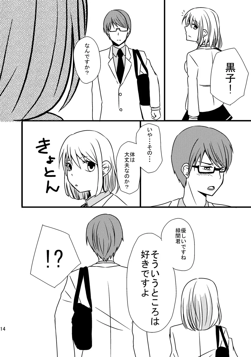 Relationship of Kiseki and Teikou basketball manager - Green Tanuki edition Page.13