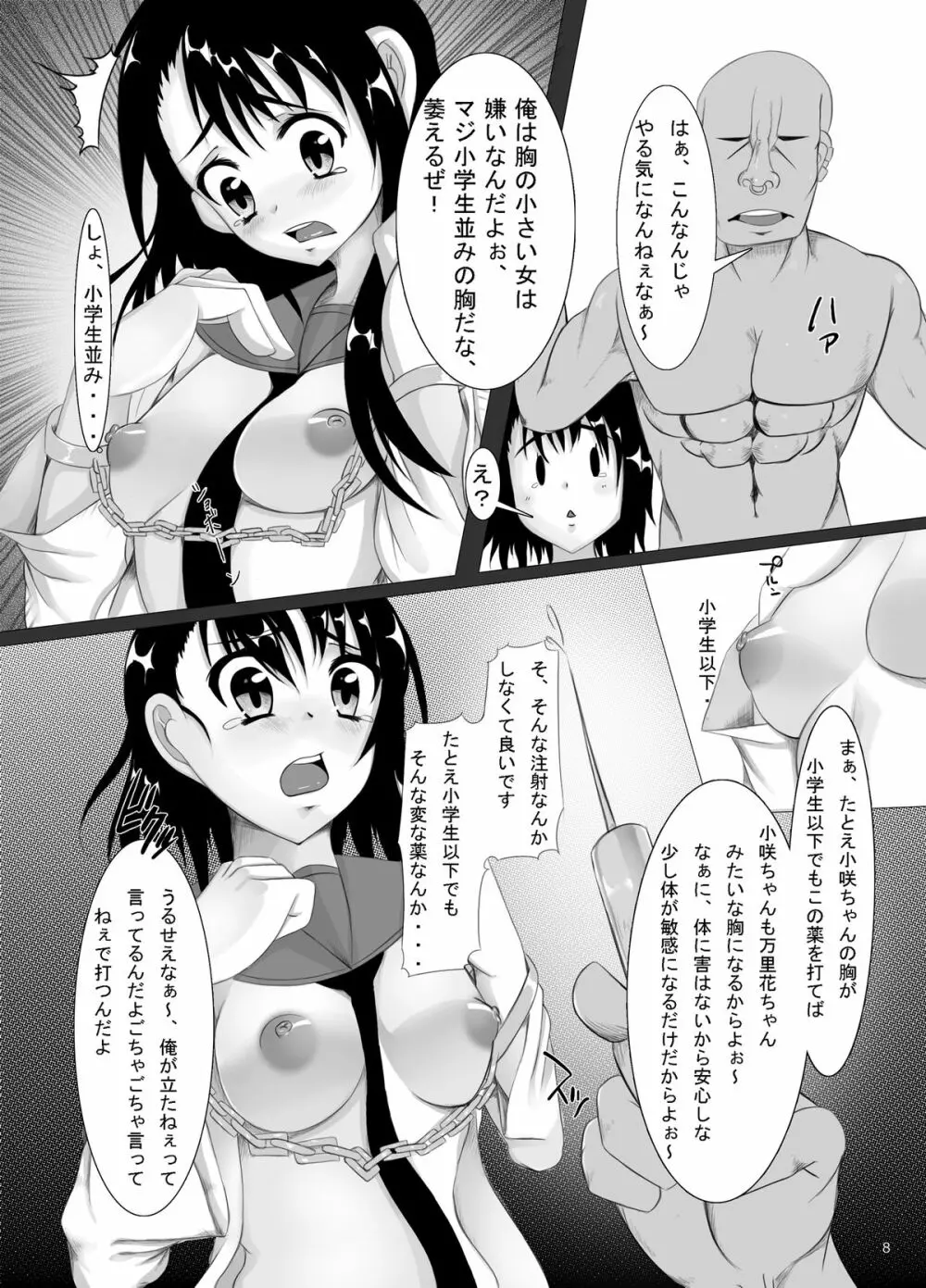 ジャンプているず13 ニクコイ 小咲と万里花 監禁肉奴隷 Page.8