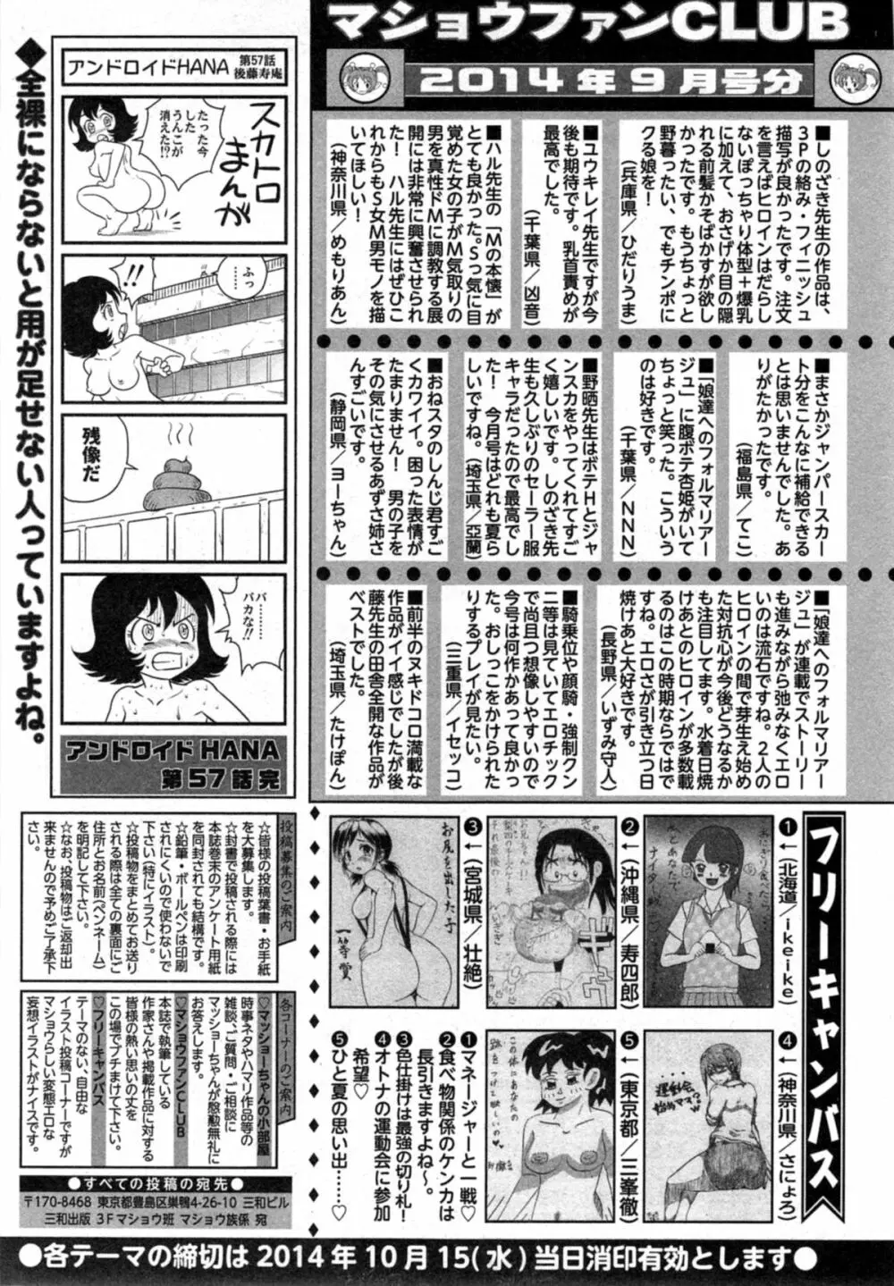 コミックマショウ 2014年11月号 Page.255