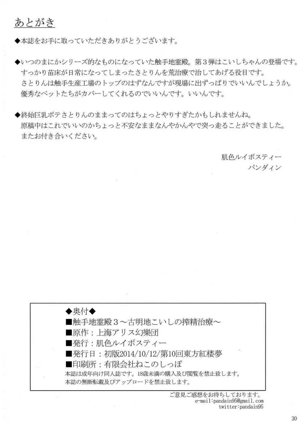 触手地霊殿3～古明地こいしの搾精治療～ Page.30