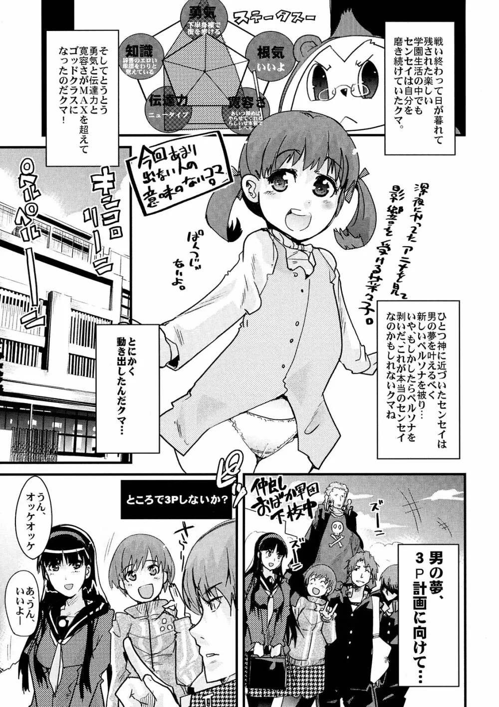 赤い雪子と緑のチエチャン と豆腐と朴とロリ Page.5