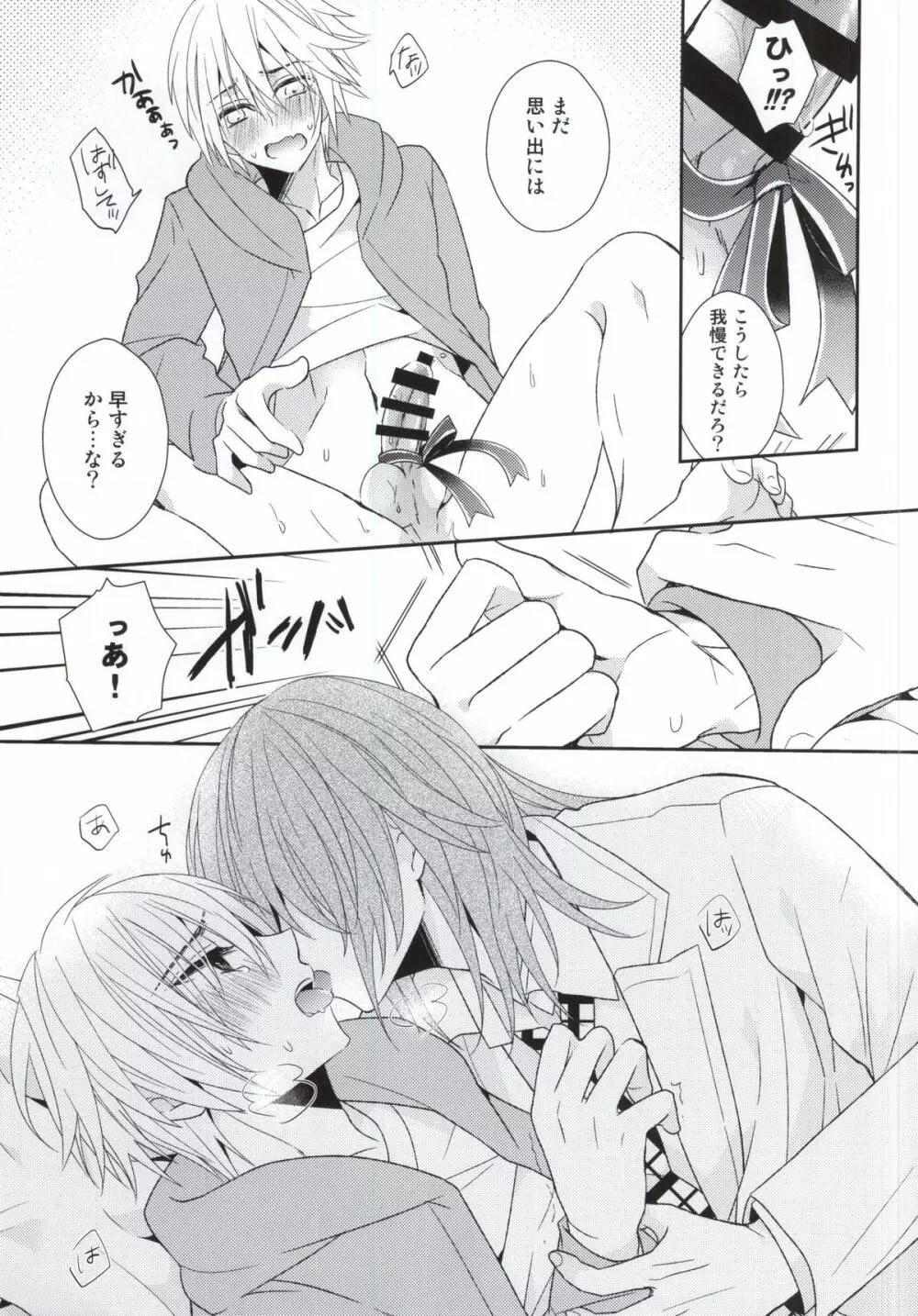 (HARUCC20) [Dogfes (sio)] ふたりだけの世界 (SOULCATCHER(腐)) Page.10