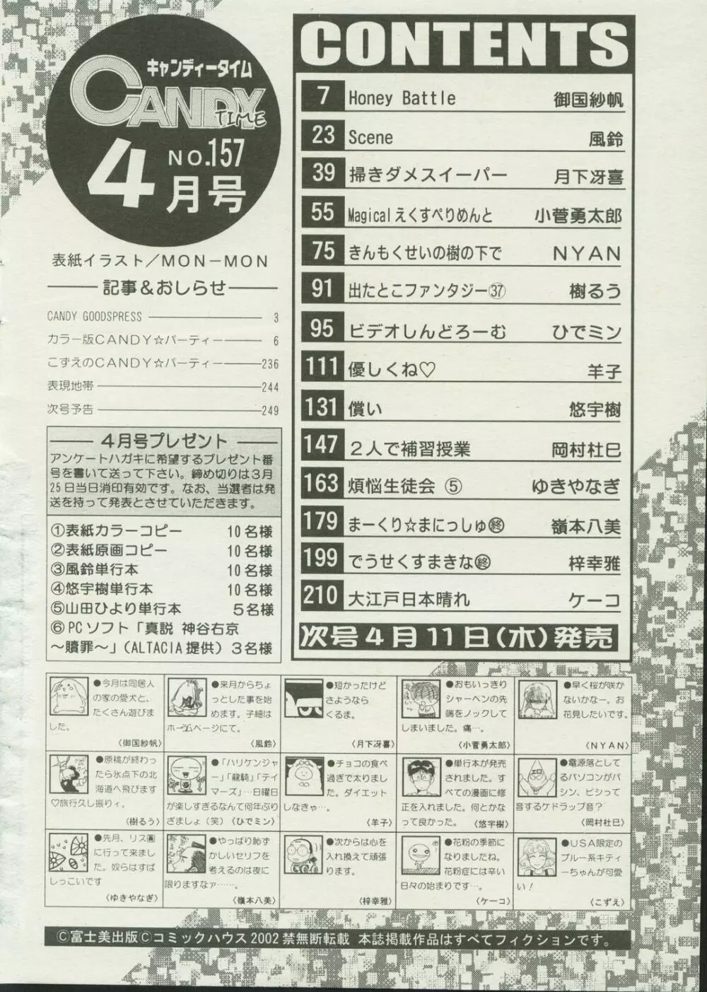 キャンディータイム 2002年4月号 Page.250