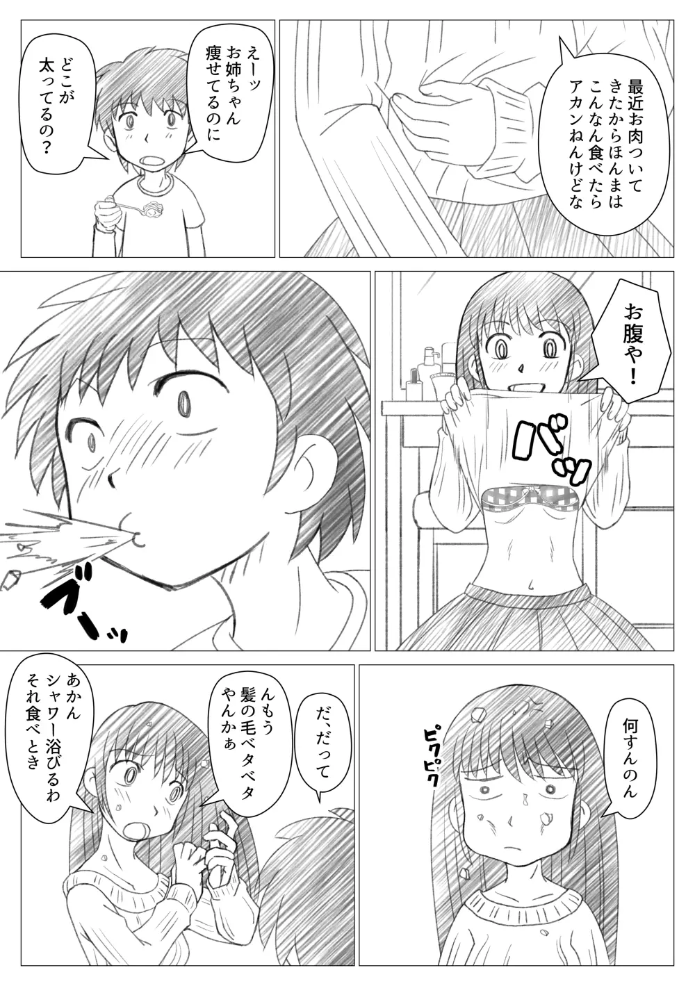 お姉ちゃんにむかれちゃいました Page.4