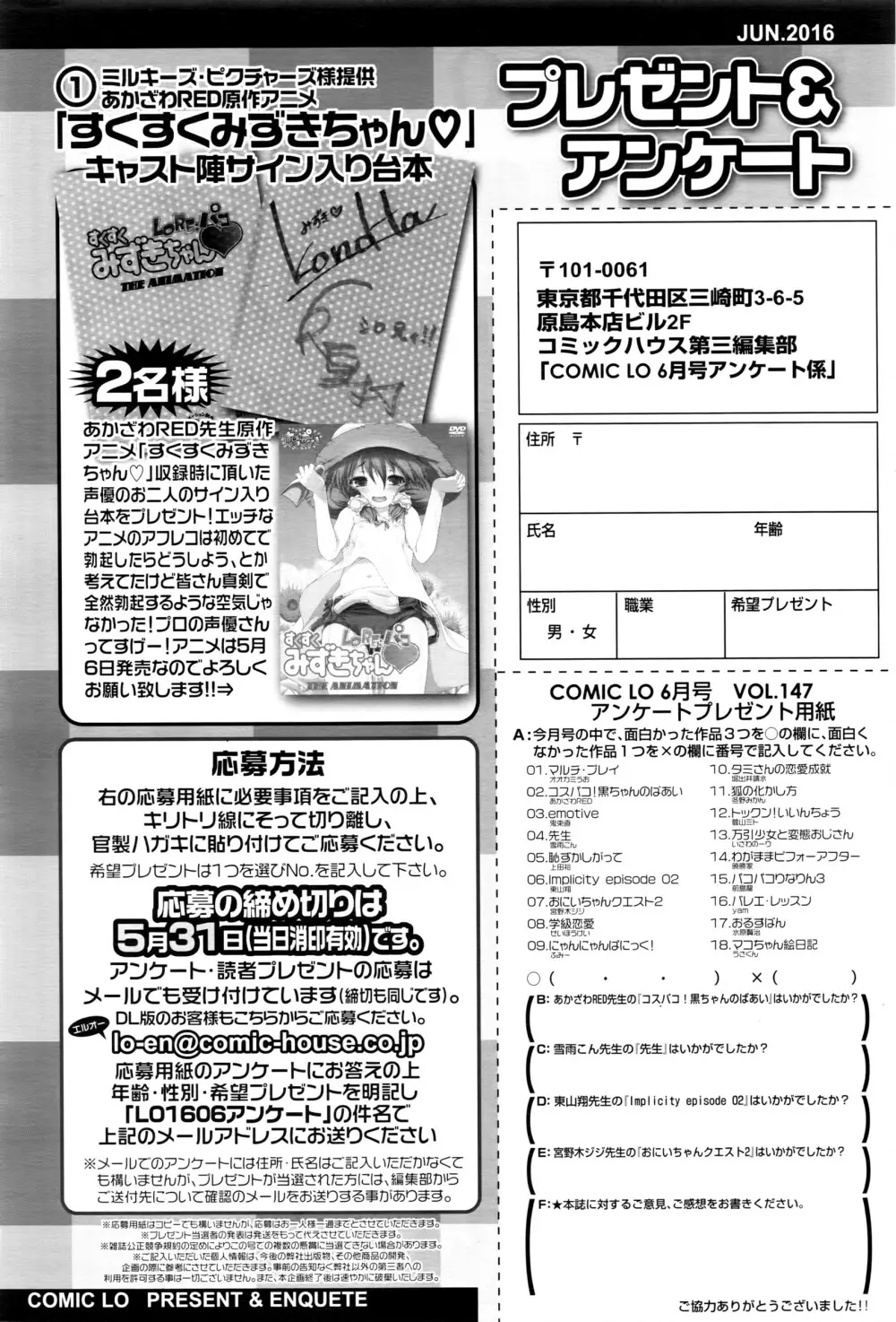 COMIC LO 2016年6月号 Page.425