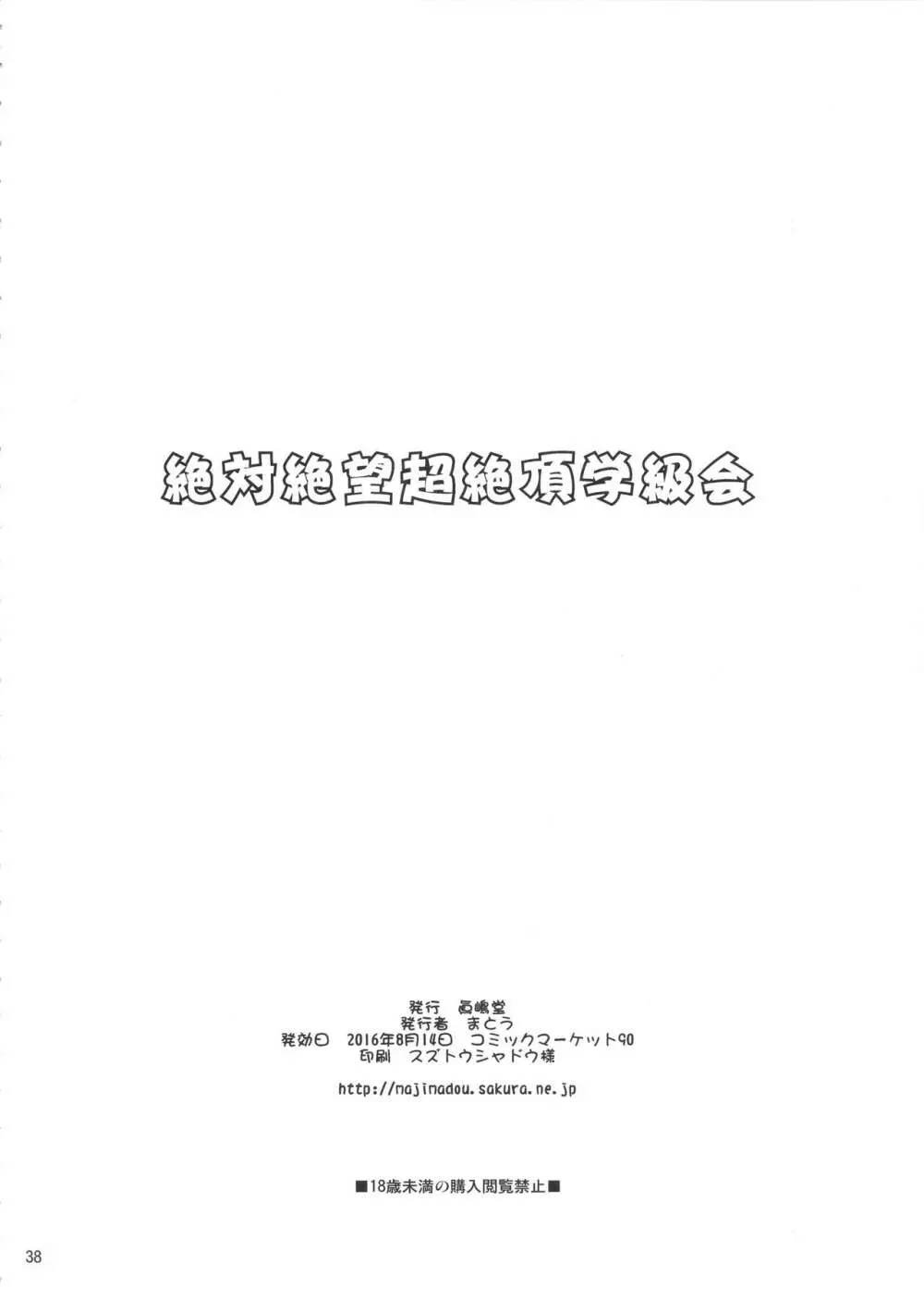 絶対絶望超絶頂学級会 + ペーパー Page.37